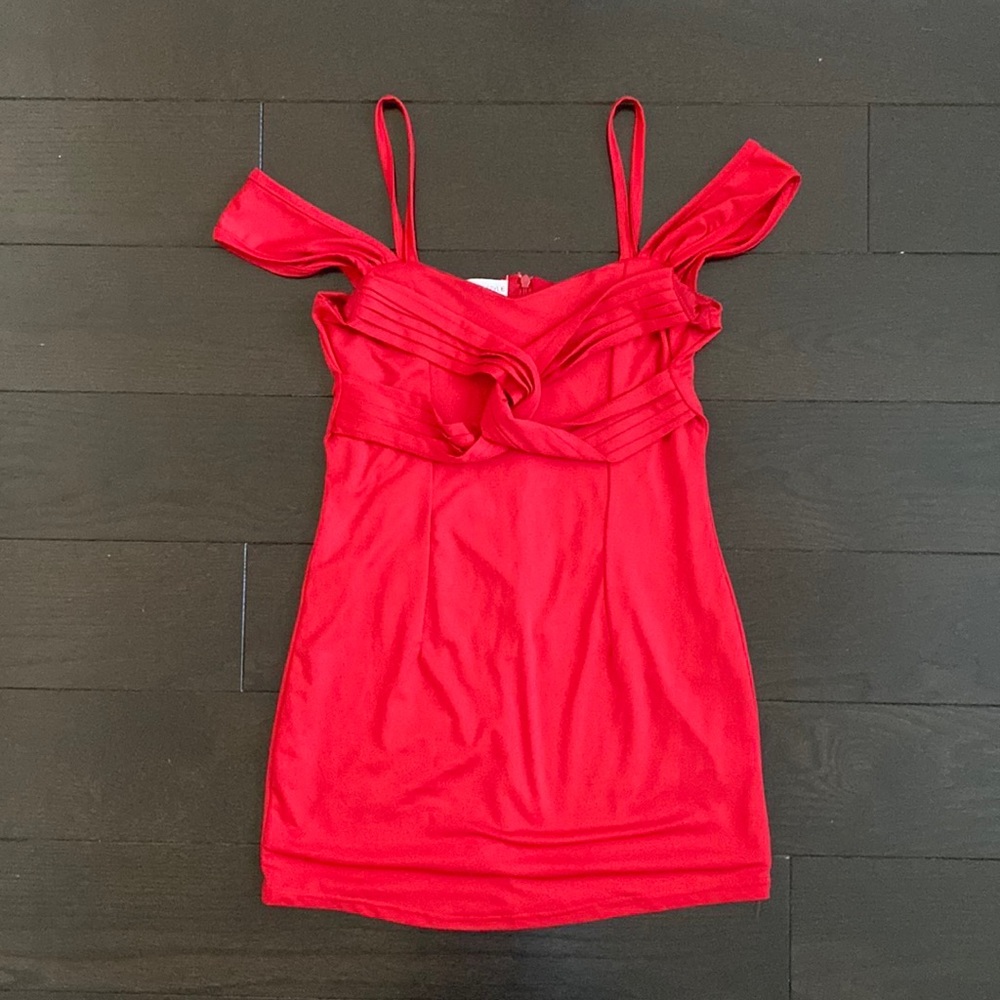 Red mini dress - Picture 3 of 5